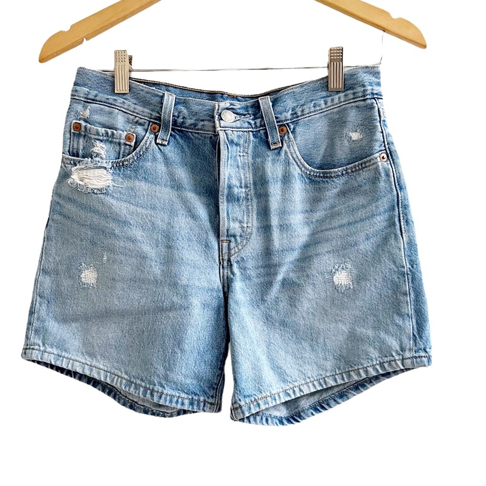 Levi’s 501 High Rise Buttonfly Shorts Size 27
